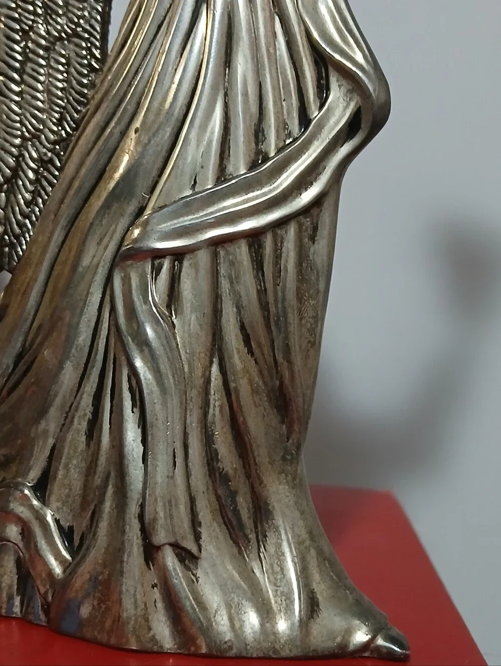 Vintage Angel Candle Holder Silver Plated Sculpture
